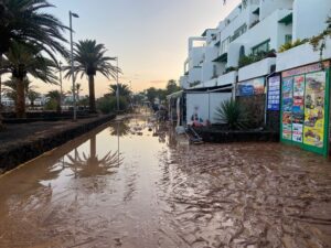 maltempo lanzarote spagna