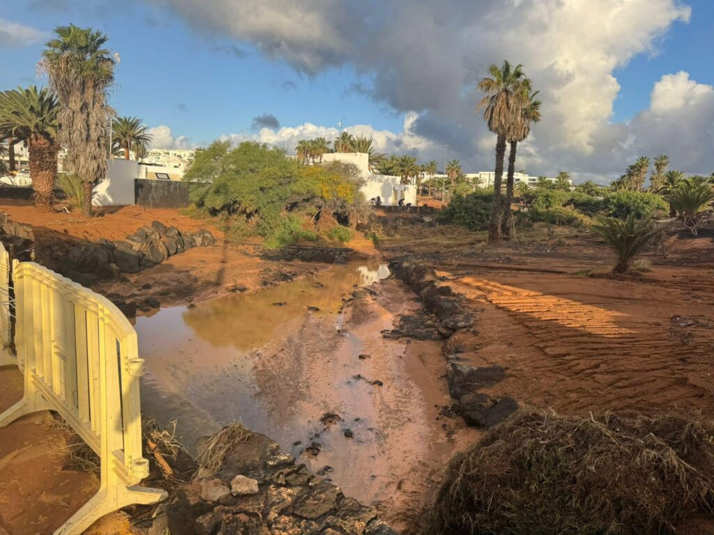 maltempo lanzarote spagna