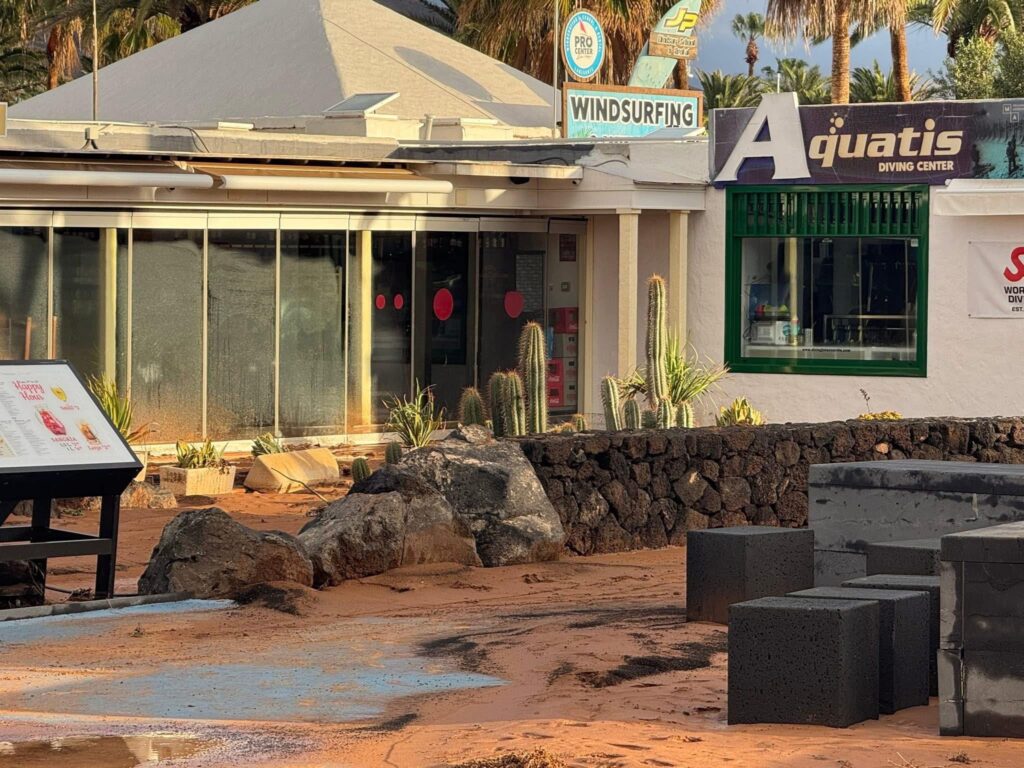 maltempo lanzarote spagna