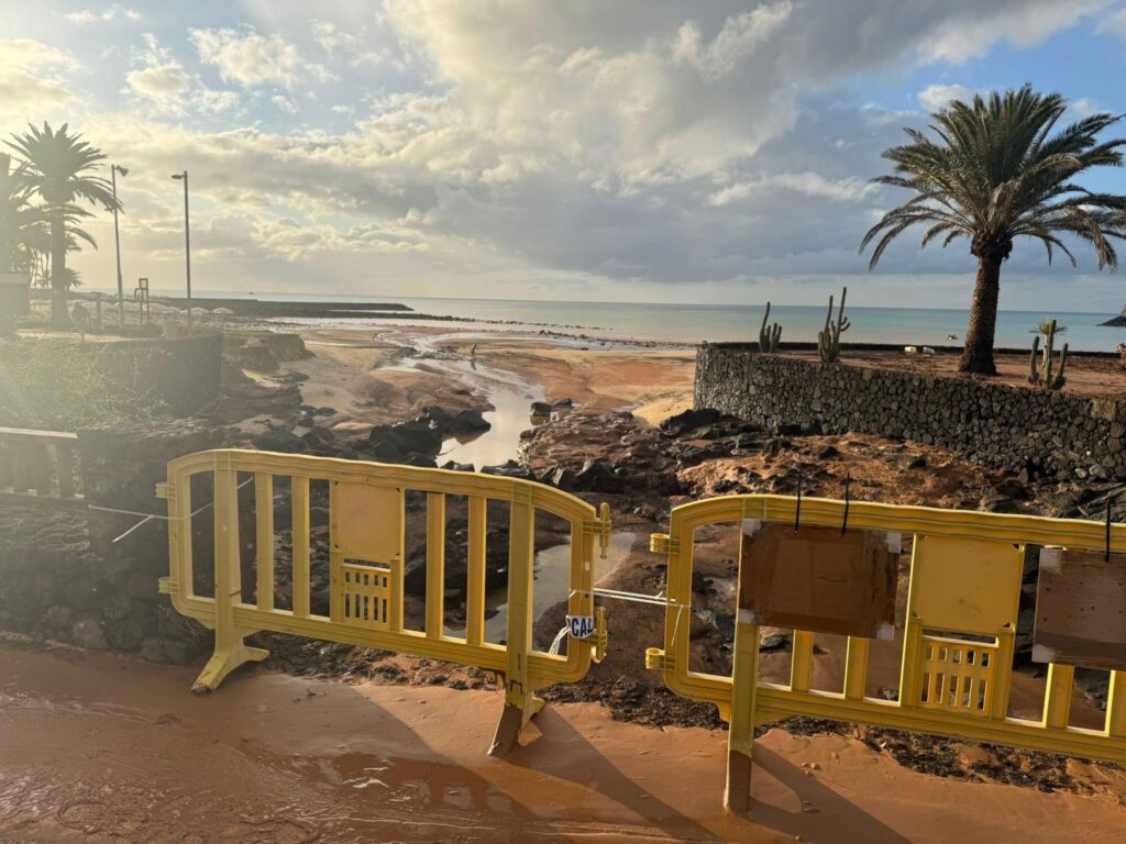 maltempo lanzarote spagna
