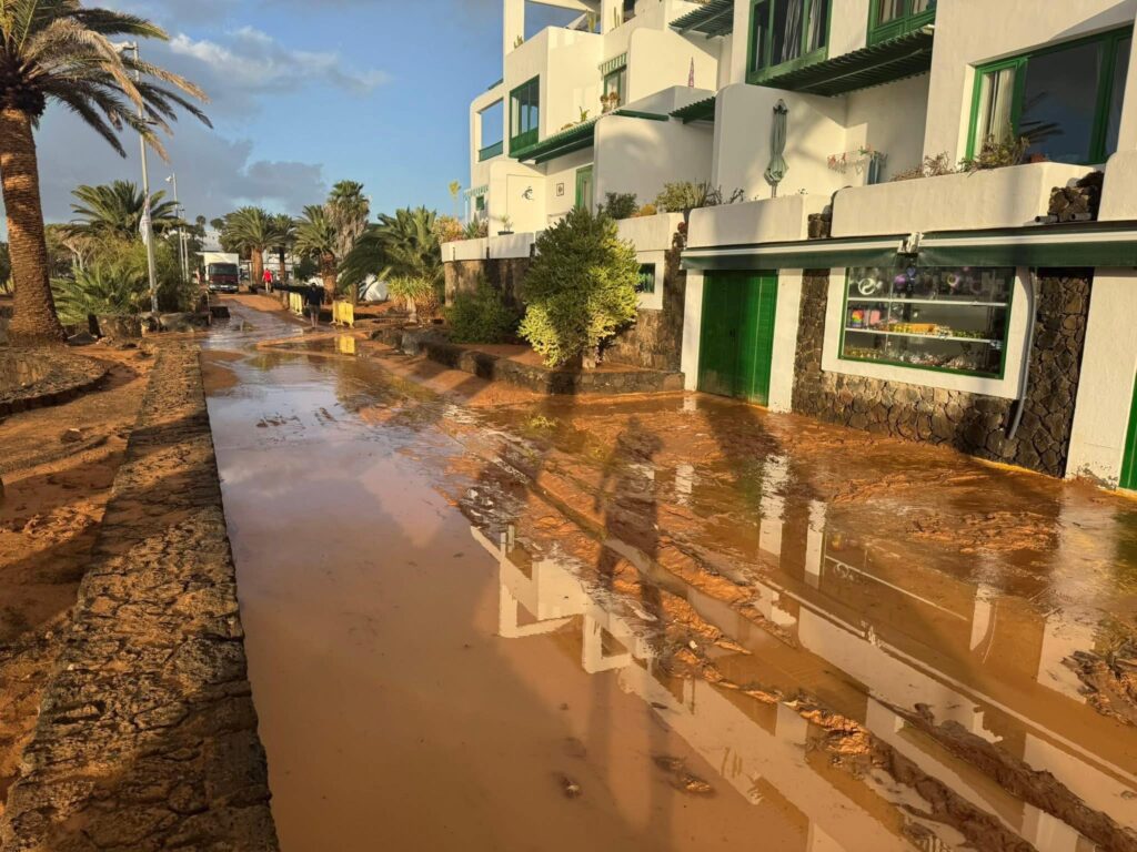 maltempo lanzarote spagna