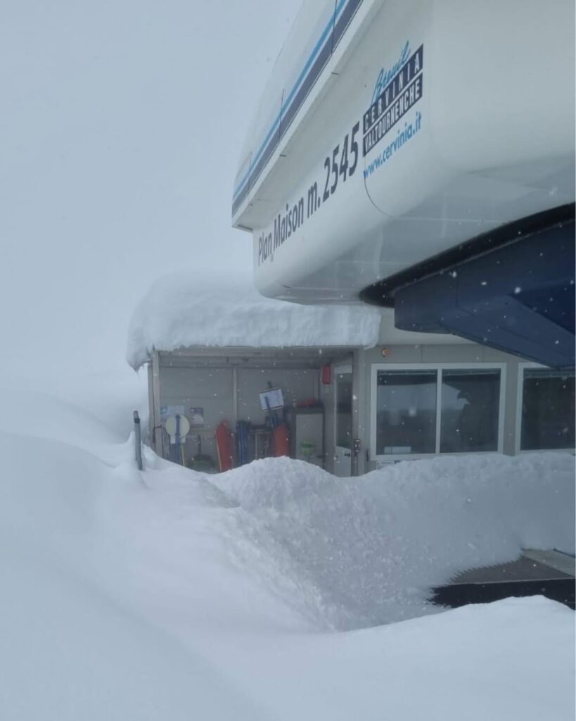 neve cervinia valle d'aosta