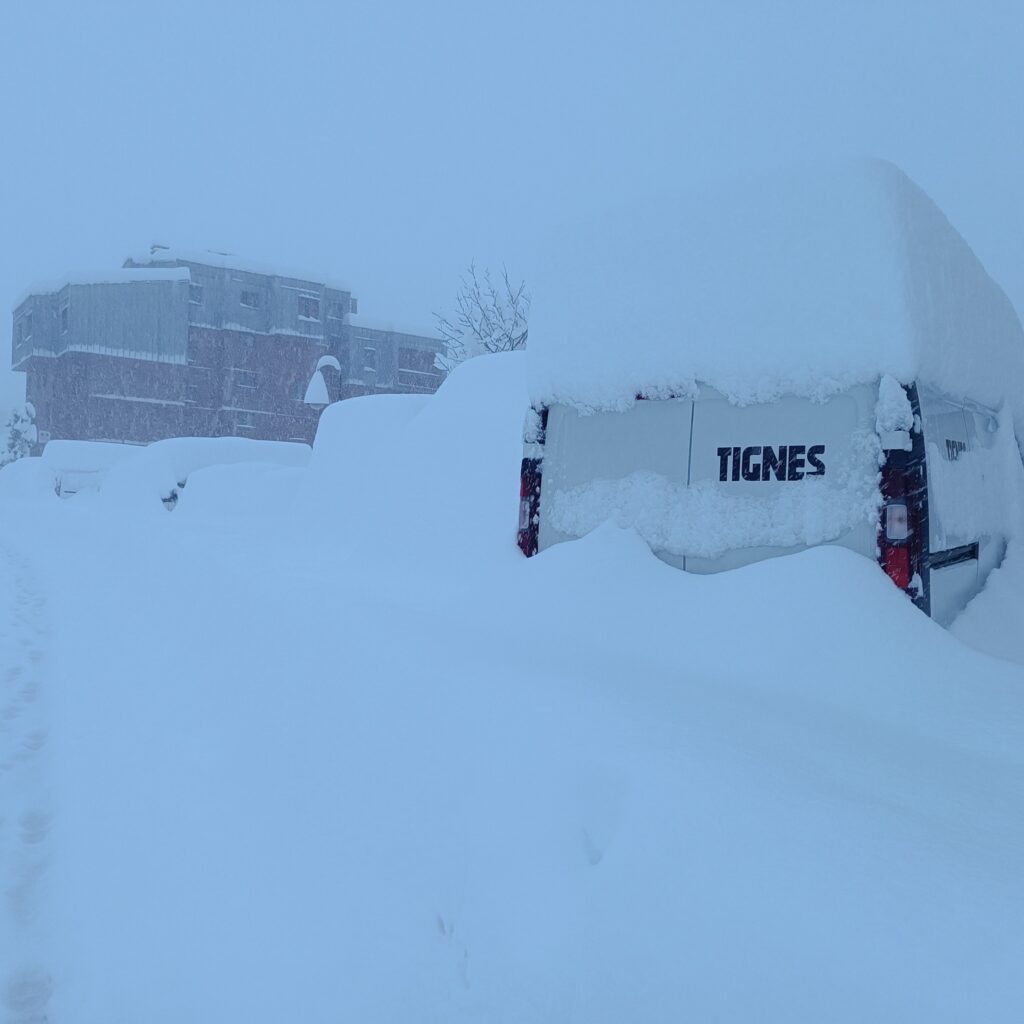 neve tignes francia