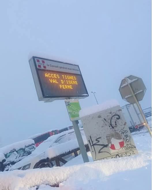 neve tignes francia