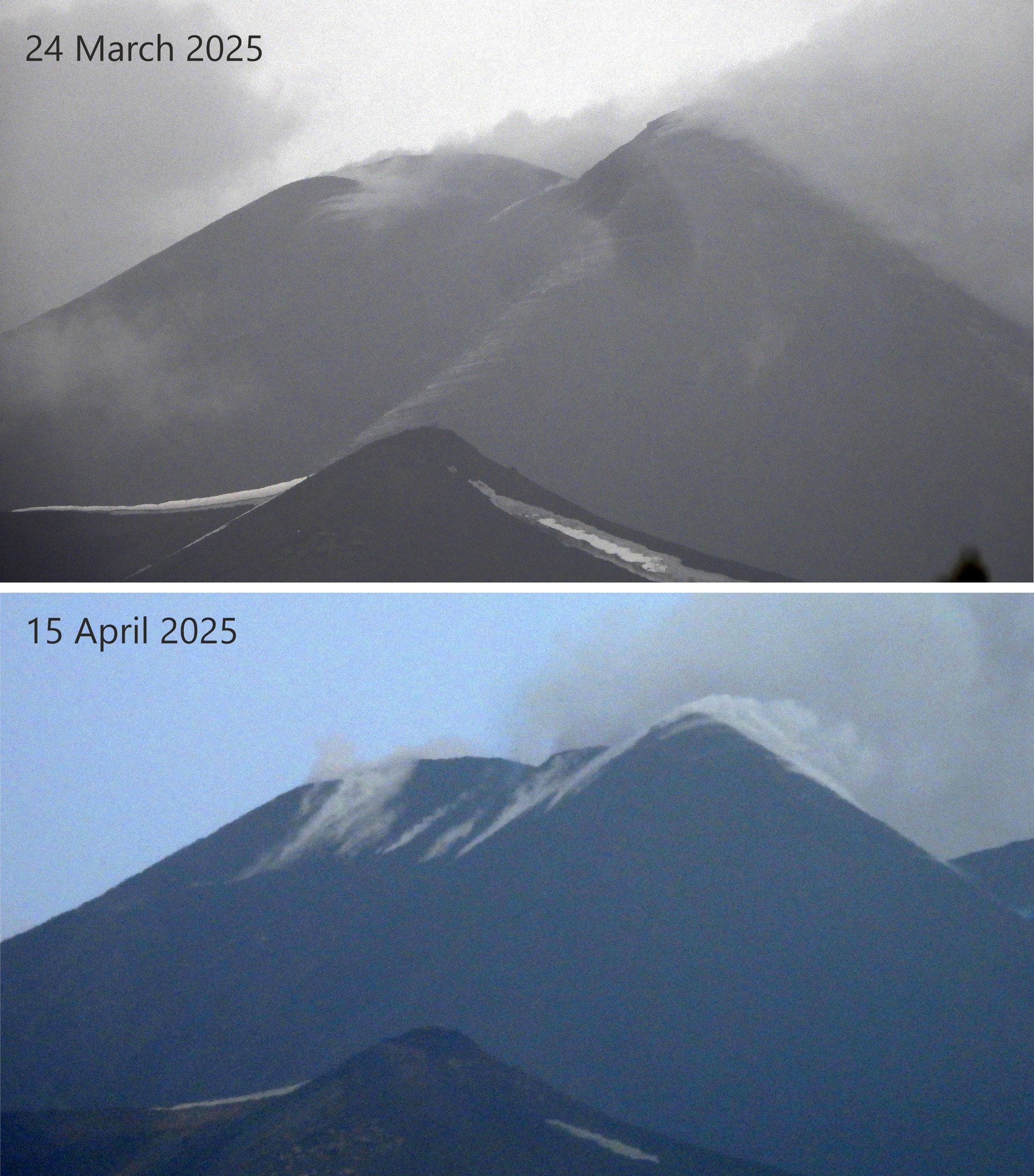 nuovo cono etna aprile 2025