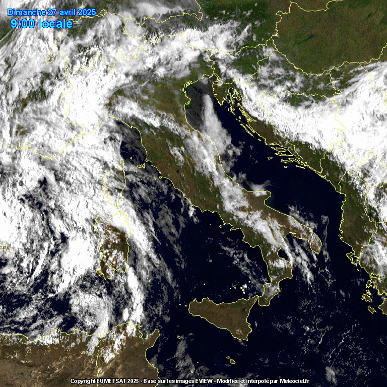 satellite meteo animato 27 aprile 2025