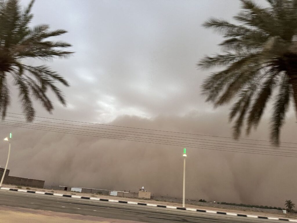 tempesta di sabbia arabia saudita