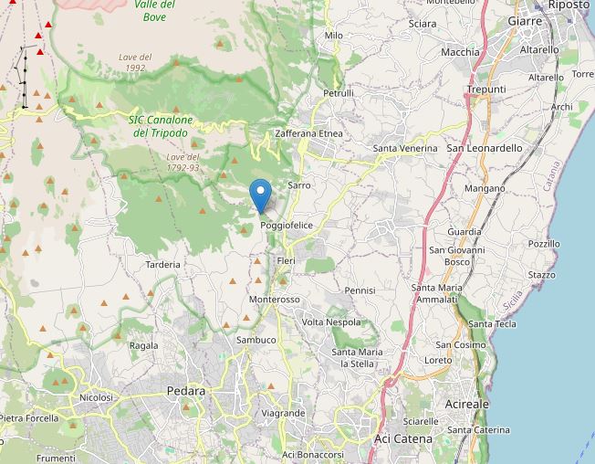 terremoto etna zafferana etnea oggi