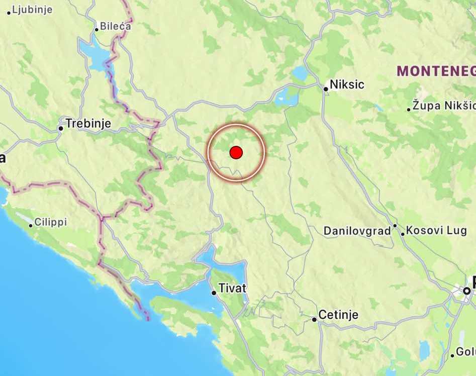terremoto montenegro