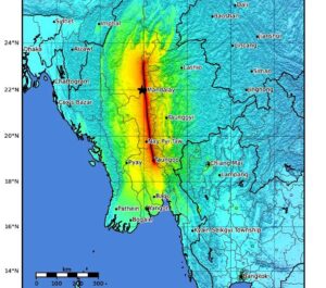 terremoto myanmar faglia
