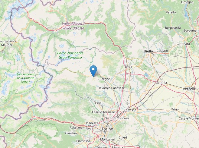 terremoto oggi piemonte torino