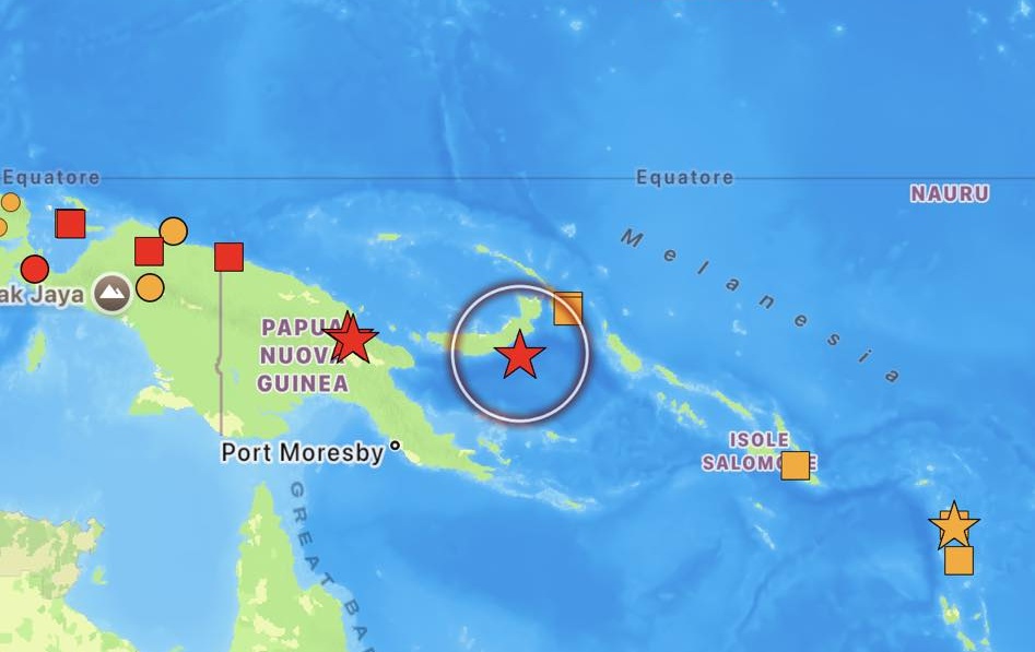 terremoto papua nuova guinea