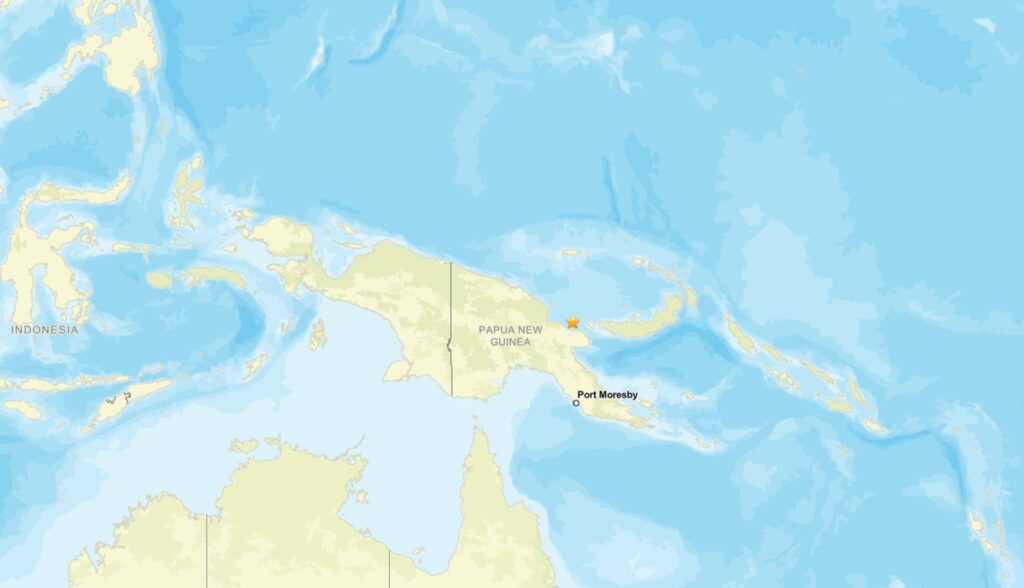 terremoto papua nuova guinea
