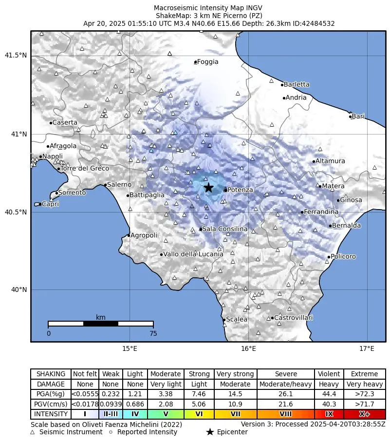 terremoto picerno potenza