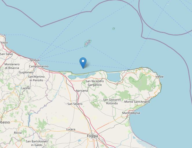 terremoto puglia costa garganica