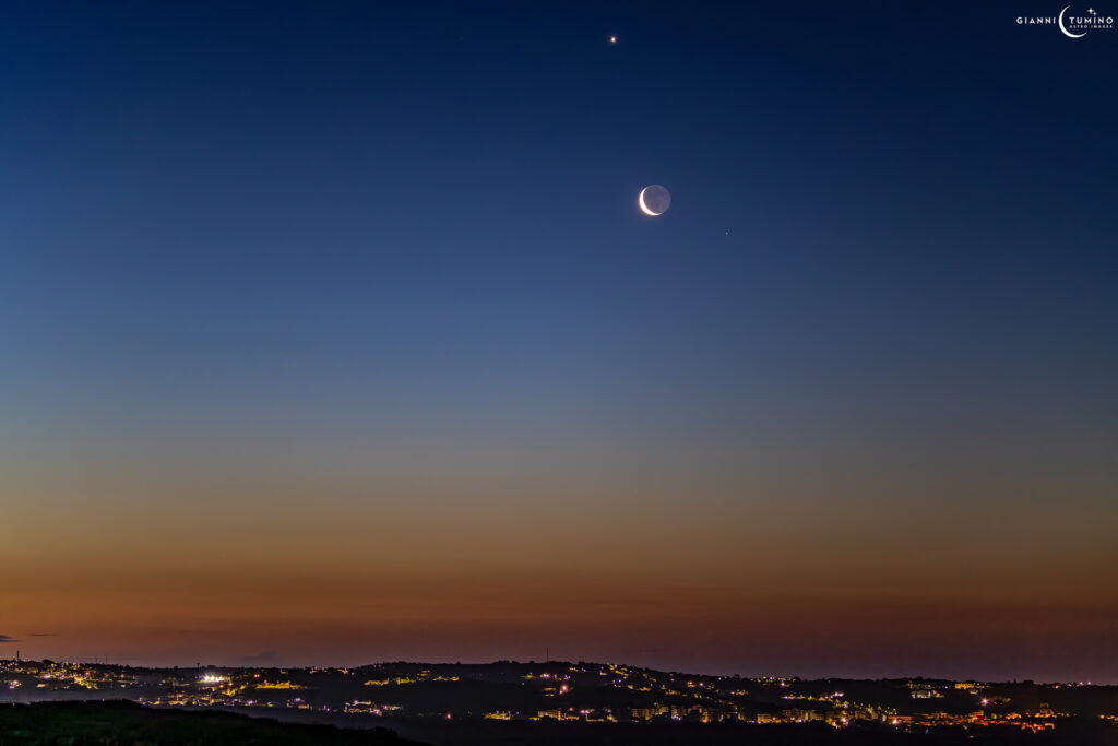 congiunzione venere saturno luna