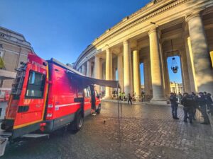 vigili fuoco funerali papa francesco