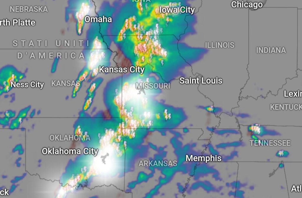 Allerta meteo USA temporali e tornado