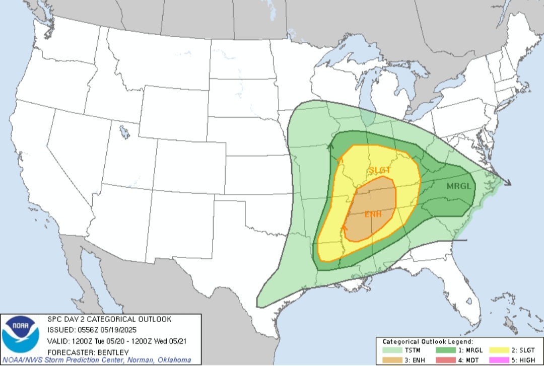 Allerta tornado USA 20-21 maggio