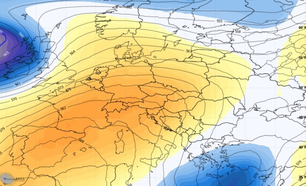 Anticiclone delle Azzorre fine maggio