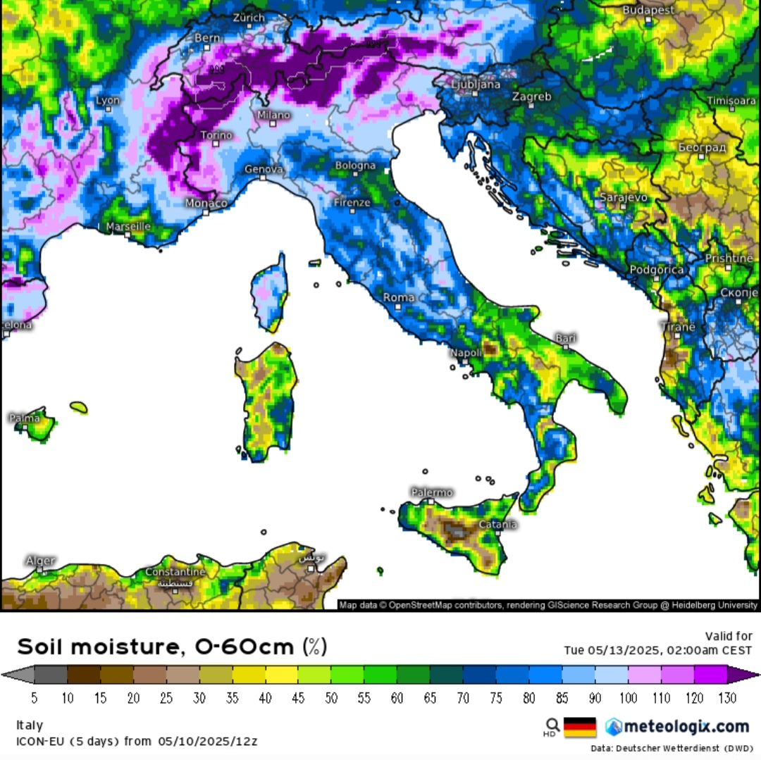 Benefici piogge primaverili 