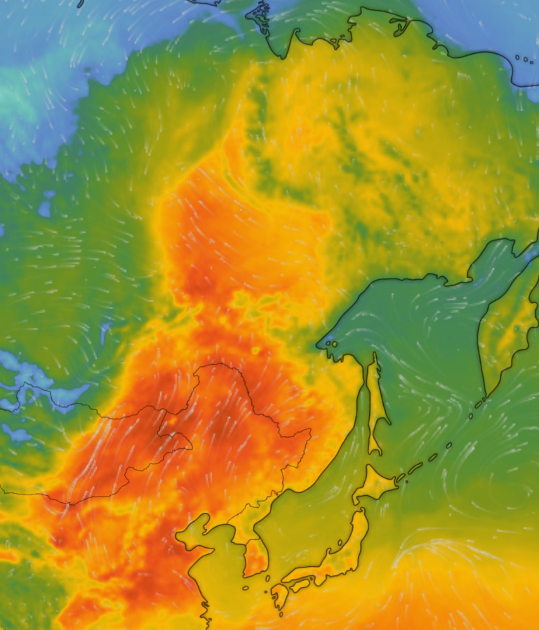 Caldo Mongolia e Siberia 28 maggio 2025