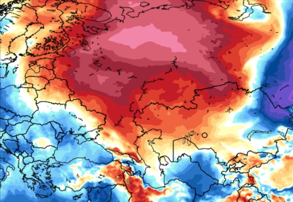 Caldo record Russia Siberia
