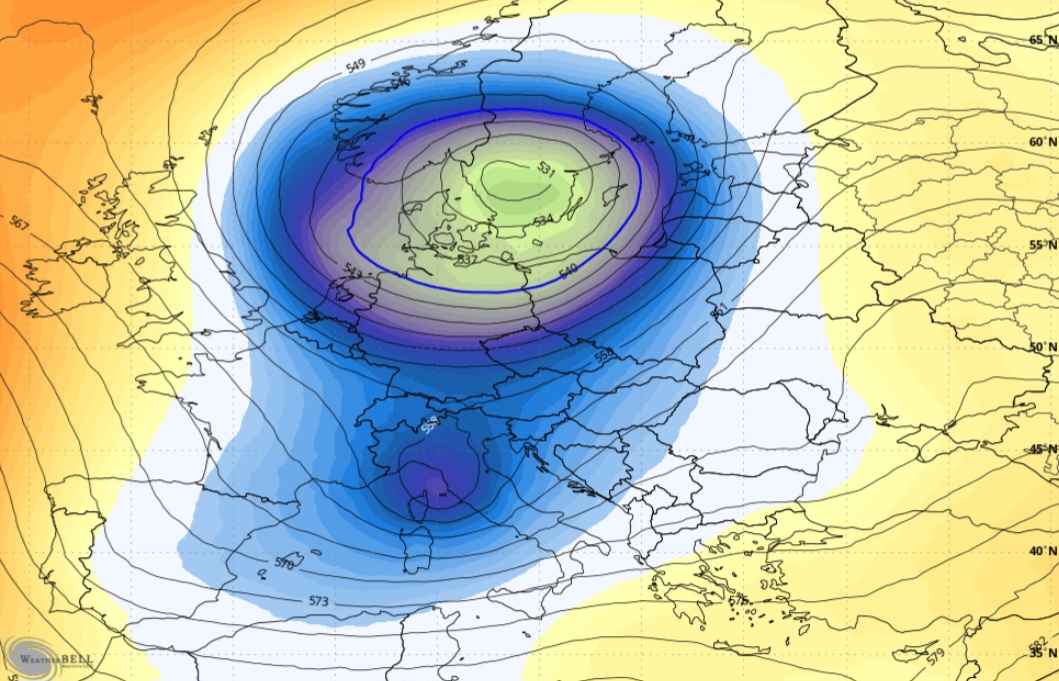 Ciclone artico europa