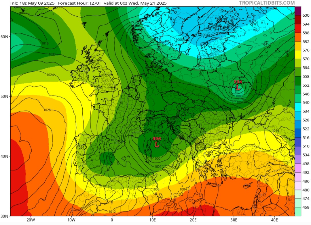 Ciclone Centro-Nord Italia 21 maggio