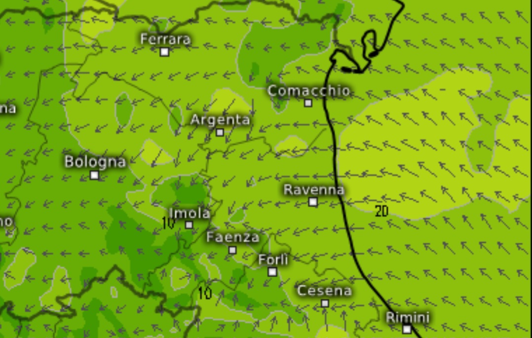 Convergenza venti Emilia Romagna 