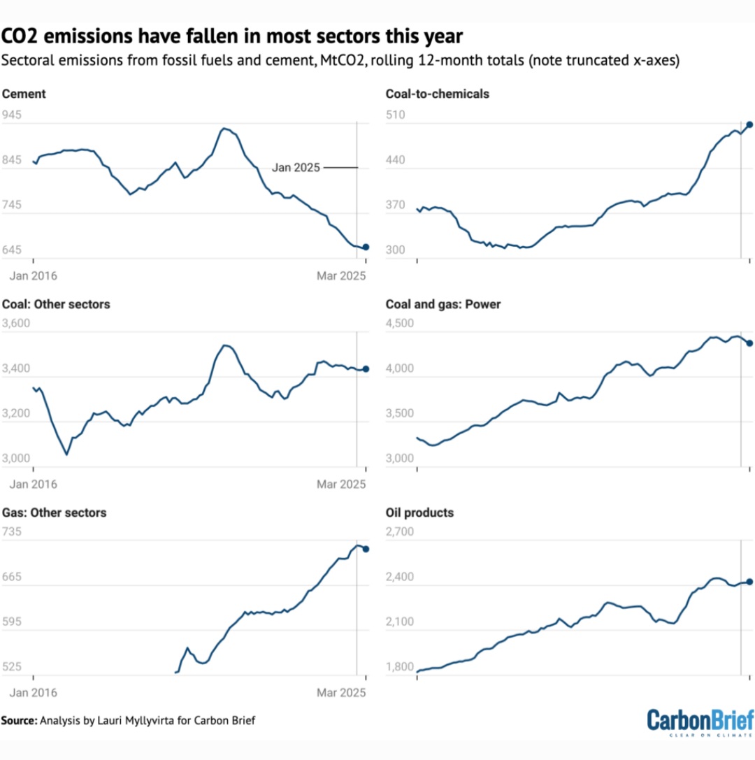 Emissioni CO2 Cina altri settori 