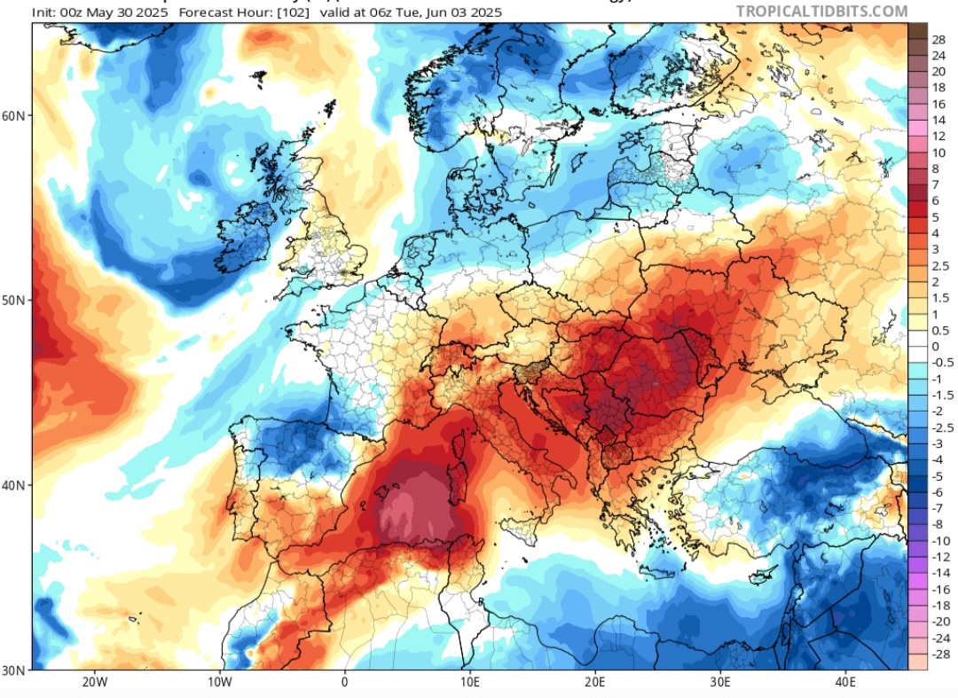Fine caldo Spagna