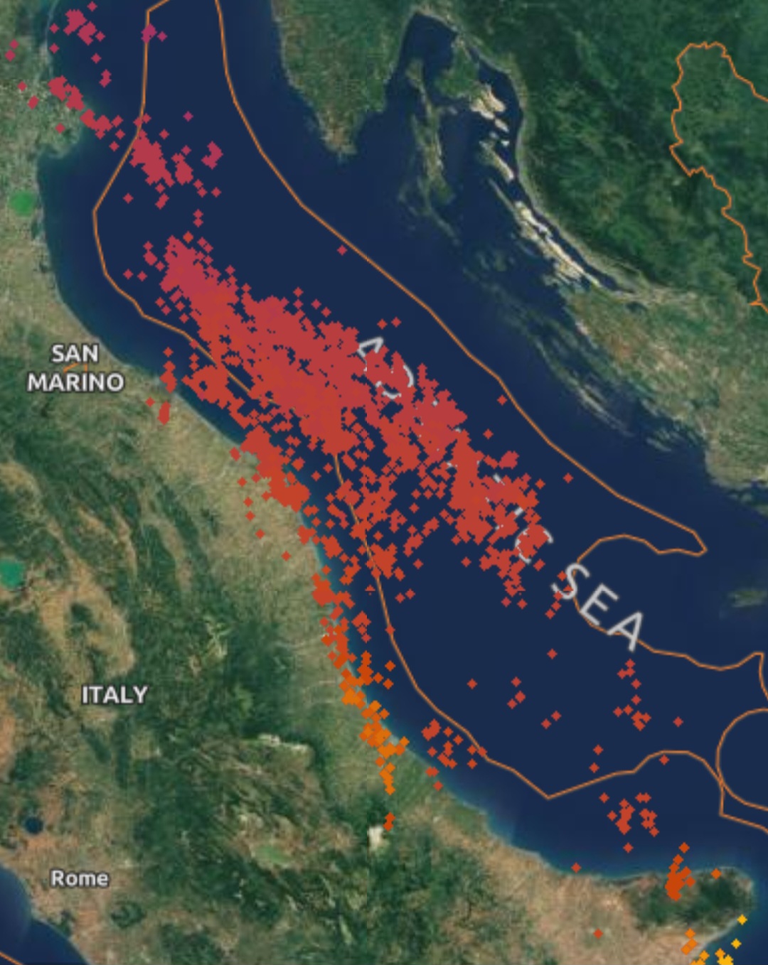 Fulmini adriatico 29 maggio