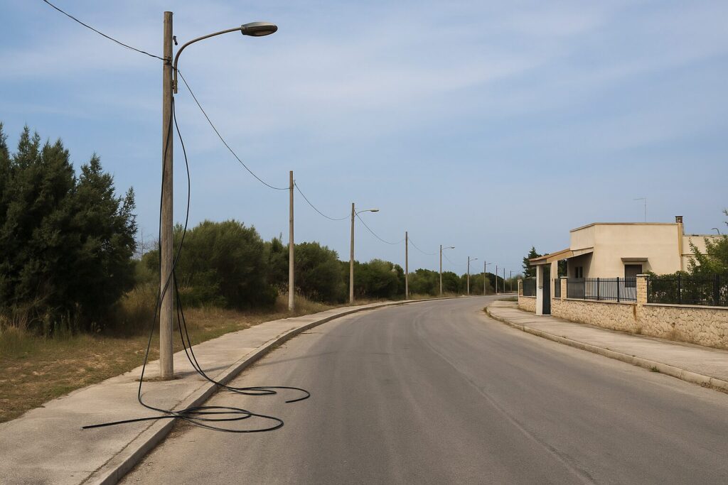 Furto cavi elettrici