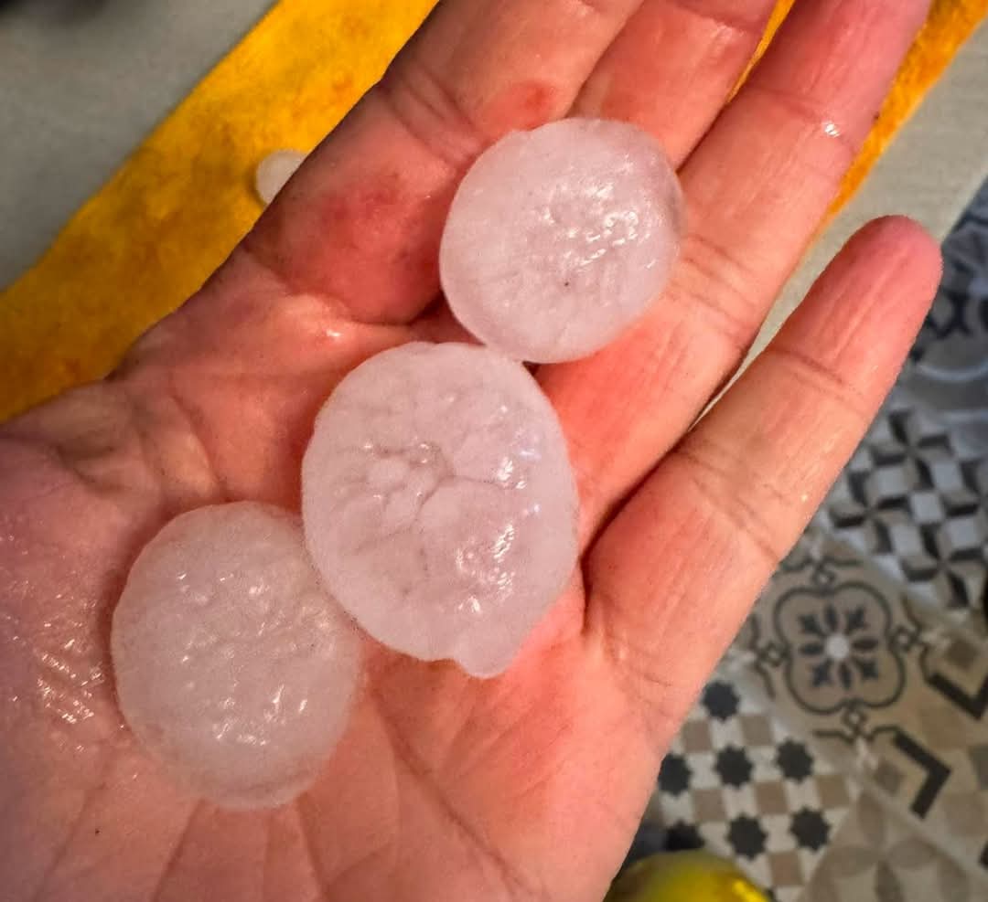 Grandine Biella Piemonte 21 maggio
