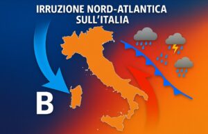 Irruzione nord-atlantica Italia giugno