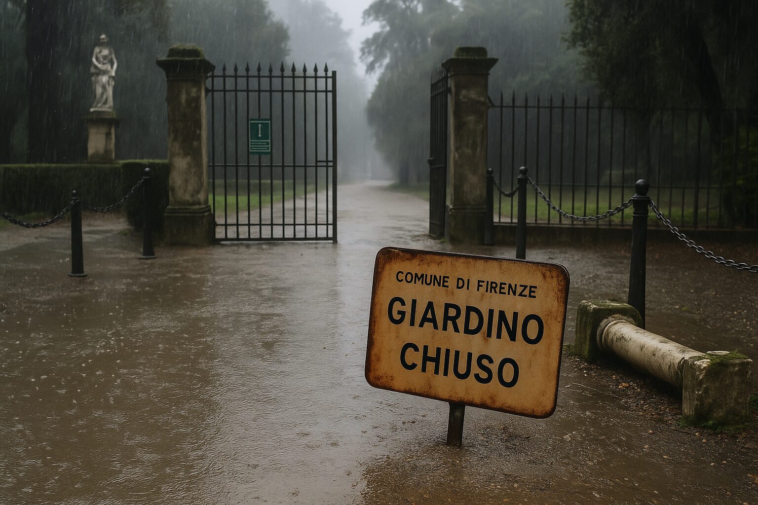Maltempo Firenze: giardini e parchi chiusi per l’allerta arancione