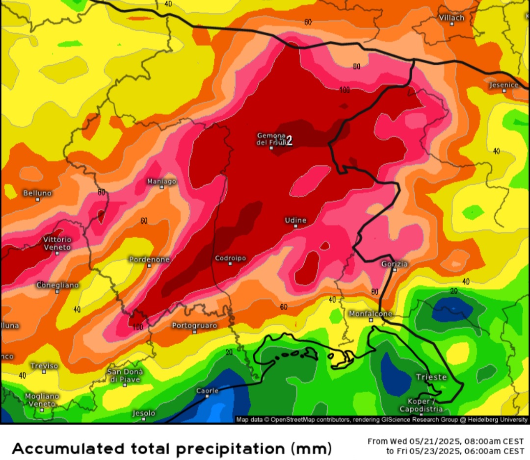 Meteo Friuli Venezia Giulia 22 maggio