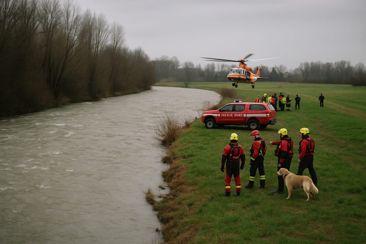 Si tuffa per salvare il suo cane: la piena del torrente lo travolge