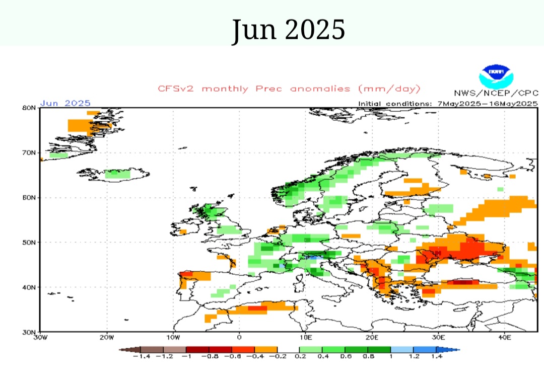 Noaa piogge giugno 2025