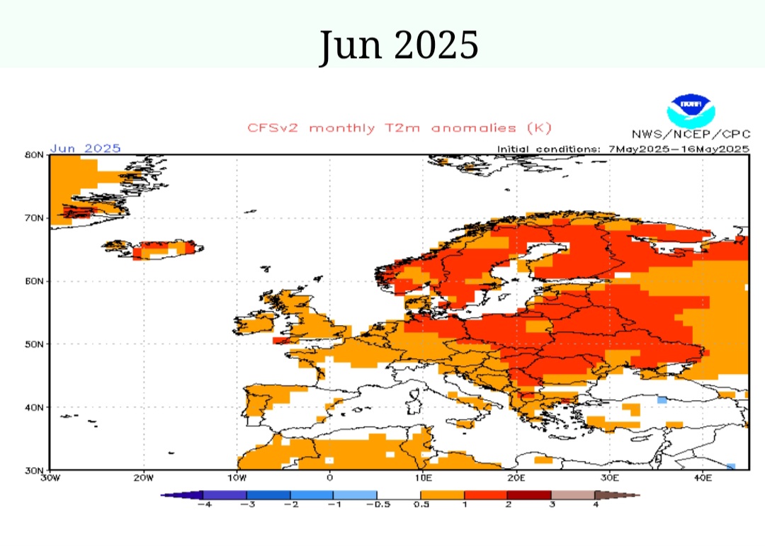 Noaa temperature giugno 2025