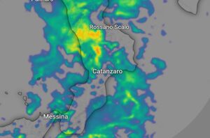Piogge Calabria radar meteo
