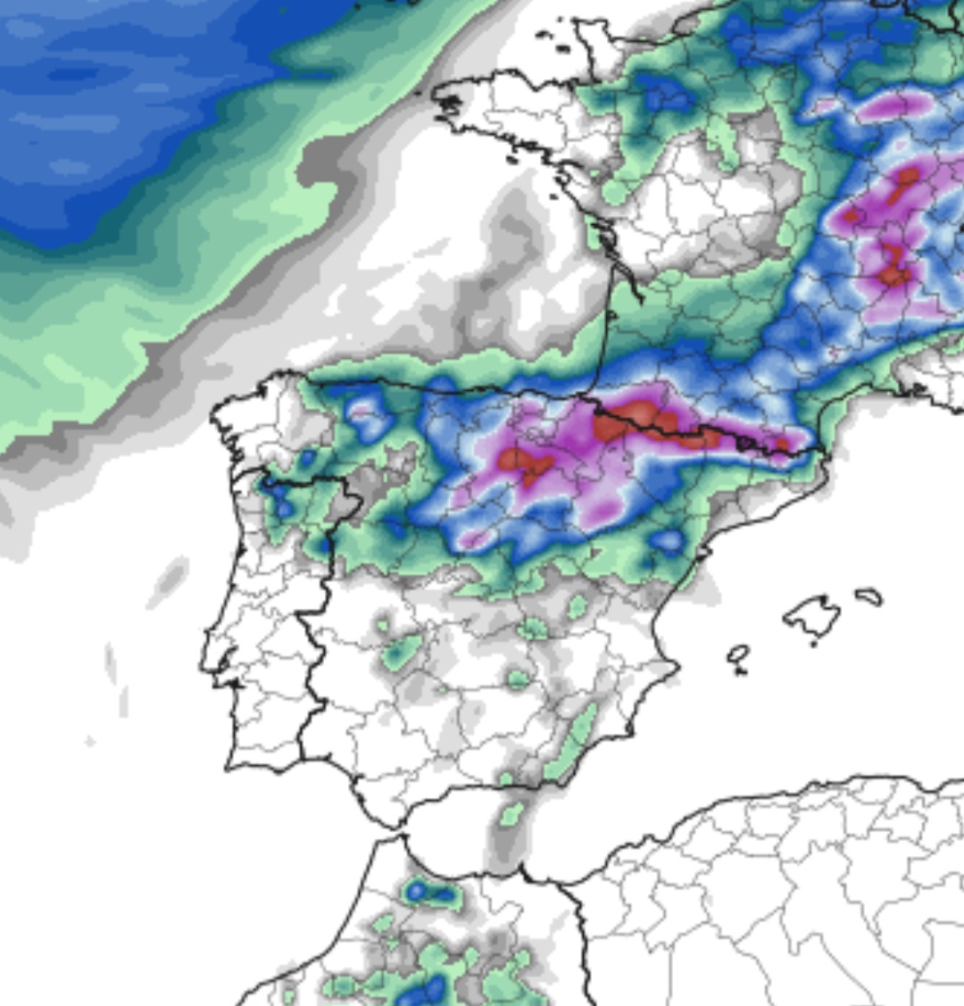 Precipitazioni Spagna 4 giugno