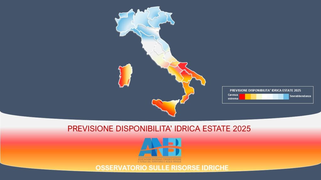 Previsione disponibilità idrica - ANBI