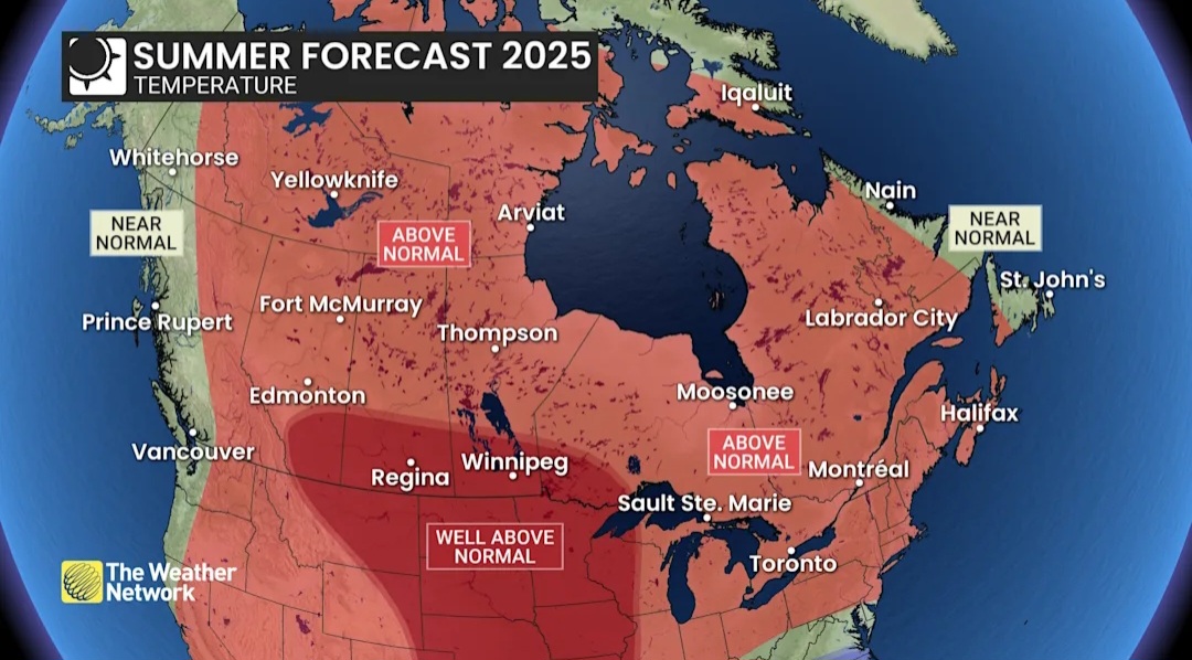 Previsioni meteo estate 2025 Canada