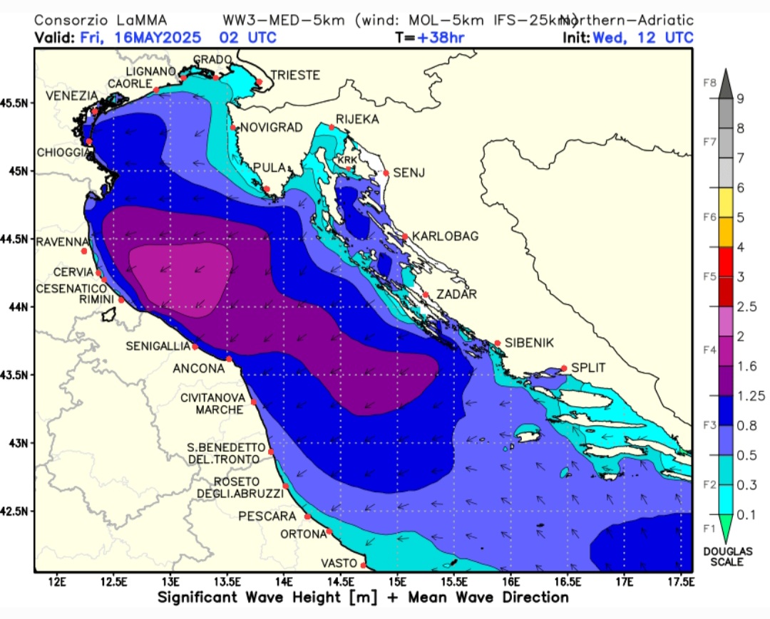Previsioni mare Emilia Romagna 15 maggio