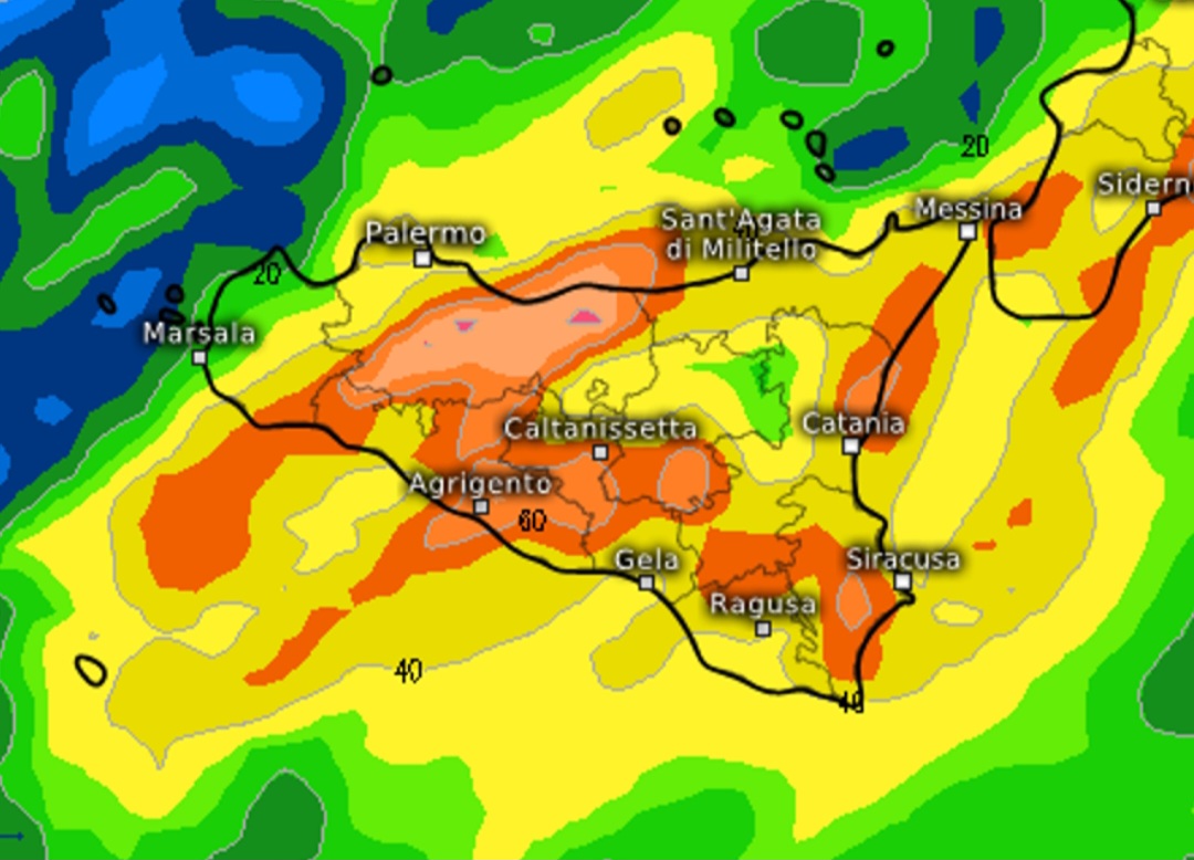 Previsioni piogge Sicilia 15 maggio
