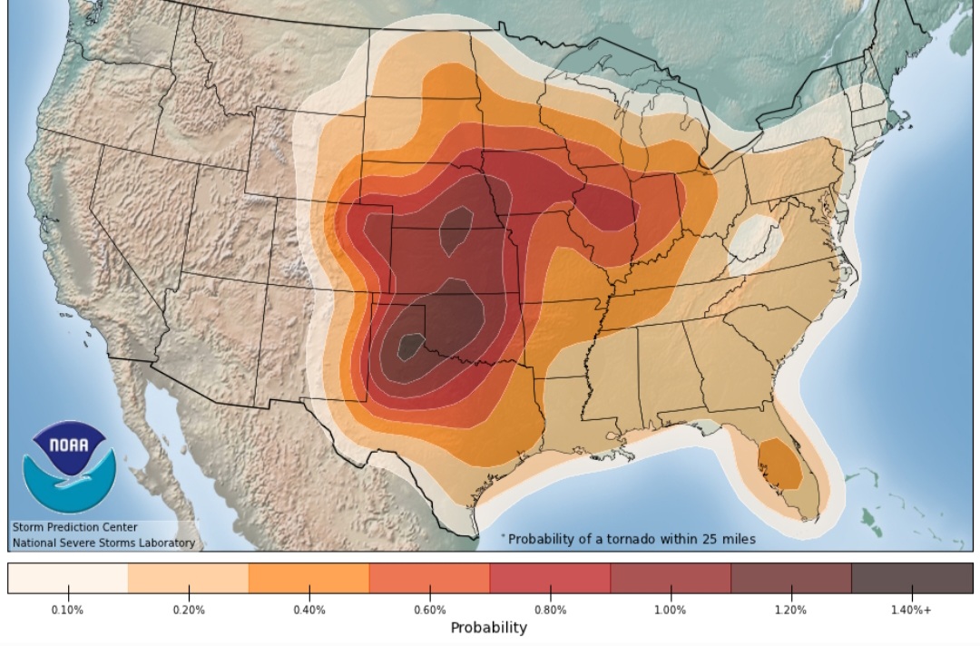 Meteo, Tornado e violenti temporali in arrivo negli USA tra il 3 e 6 giugno: rischio alto nelle Grandi Pianure