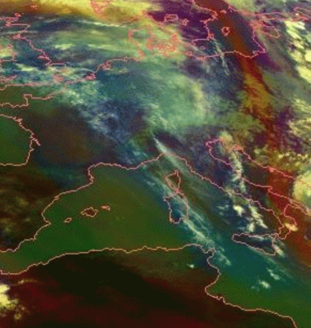 Satellite Italia masse d’aria 29 maggio