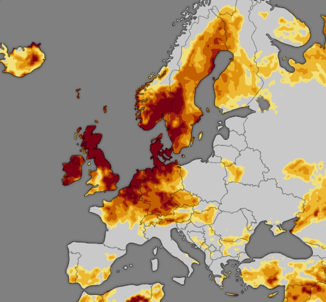 Siccità estrema Nord Europa 